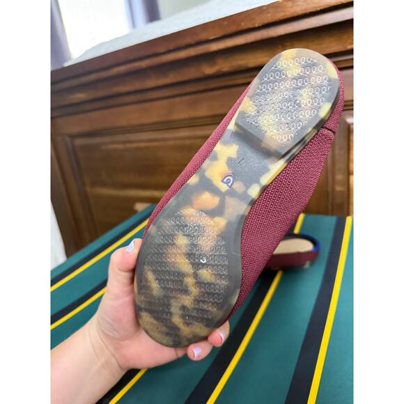 Rothy's The Loafer Mule Auburn Slip On Shoe Knot Burgundy Red Women's 7 - Picture 7 of 8